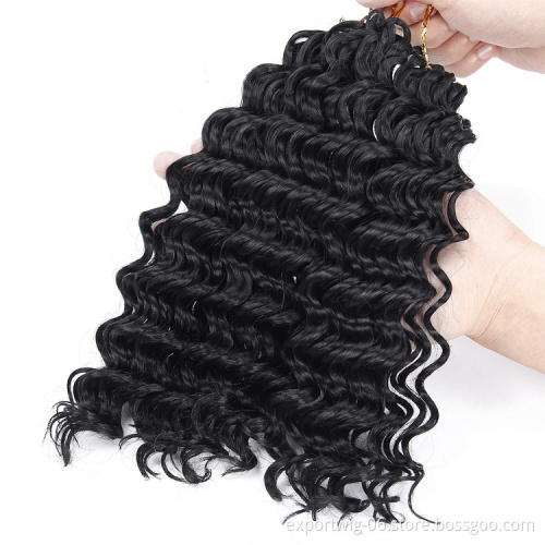 body wave Soft crochet braid Synthetic Hair Wavy Extensions Curly Synthetic Hair pack bundles